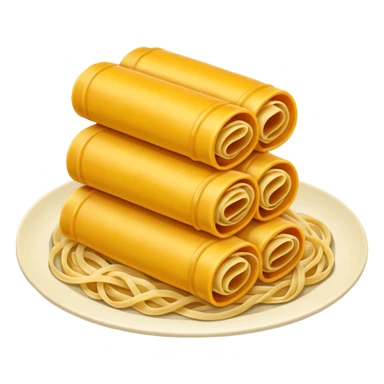 Dragon con cuerpo de pasta canelloni sticker
