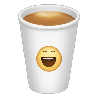 Flat white on chest sticker