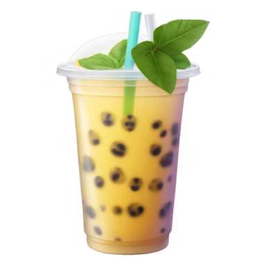  passion fruit bubble tea  sticker