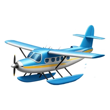 seaplane landing on water sticker