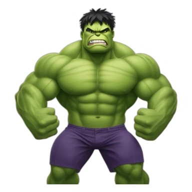 hulk flexing muscles sticker