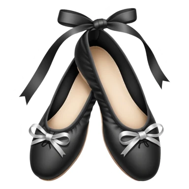 Ballet shoes black and white  sticker