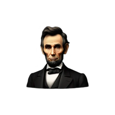 Abraham Lincoln on an old fashioned television sticker