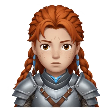 sad aloy from horizon forbidden west the game sticker