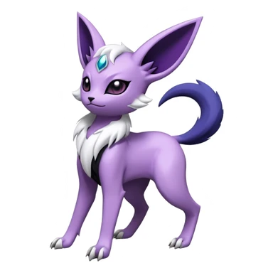 Espeon-Absol-Pokémon-Fakémon-hybrid-creature (full body) sticker