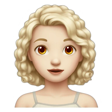 child, red eyes, pale-skin sticker