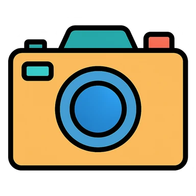 color outline icon of a camera sticker