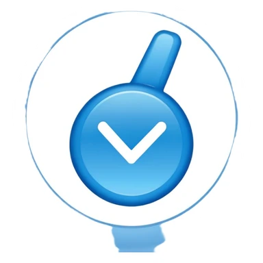 Make a blue tick mark sticker