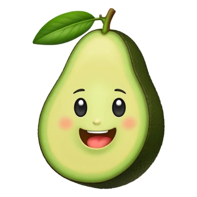 Happy avocado  sticker