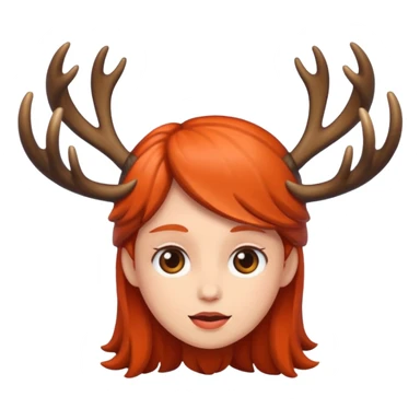 people with antlers sticker