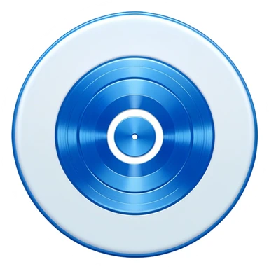 blue Vinyl Record  sticker