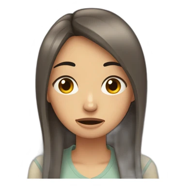 Girlfriend crying because lonely and bored sticker