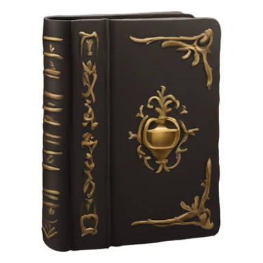 luxury dark book sticker