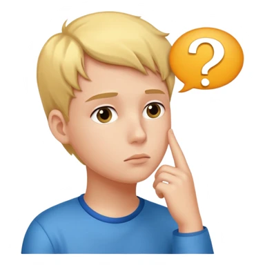 студент сидит и задумывается получится ли у нее, а наверху пустое облако с вопросом sticker