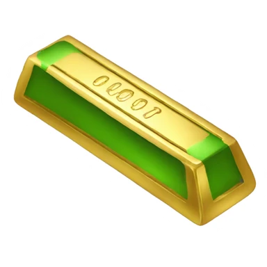 green gold bar sticker
