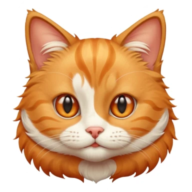 Cute small funny face cat sticker
