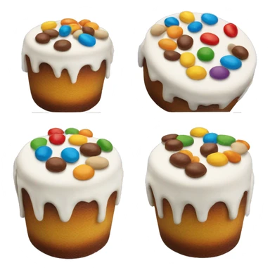 M&M cake sticker