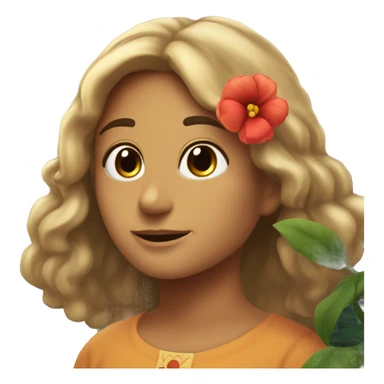 una flor de amapola, recibiendo el amanecer sticker