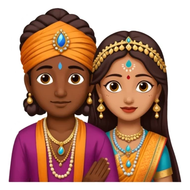 Krishna radha sticker