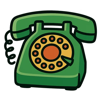 green phone sticker