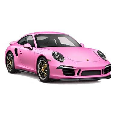 Pink Porsche 911 ￼ sticker