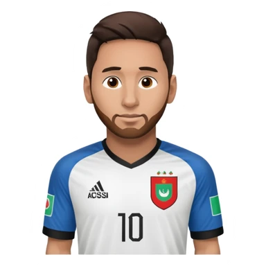 Messi with Afganistan trikot sticker