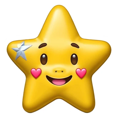 Bape star cartoon with heart sticker