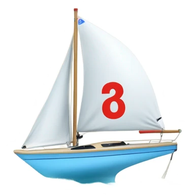 Laser (ILCA) sailing boat with number 209081 sticker