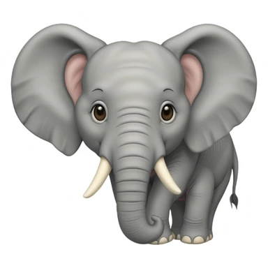 éléphant vu de face sticker