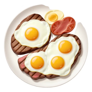 Steak and eggs  sticker