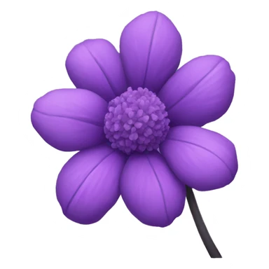 Purple flower aesthetic sticker