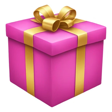 Pink Christmas present  sticker