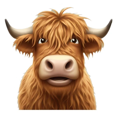 Highland cow sticker