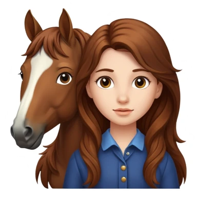 Girl with horse body sticker