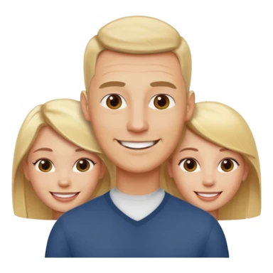 Two blonde women and a man with skin head  sticker