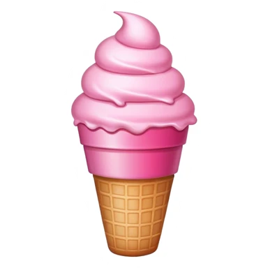 pink ice cream cup sticker