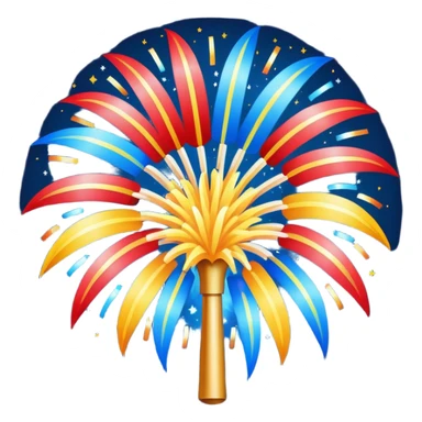 New year Fireworks sticker