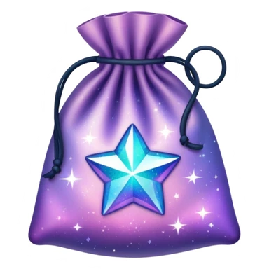 small pouch filled with stardust sticker