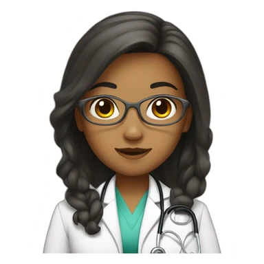girl doctor sticker