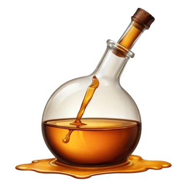 spilled brendy bottle sticker