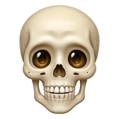 Squelette qui pleure sticker