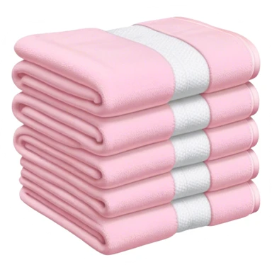 Light pink stacked towels sticker