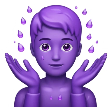 soapy purple hands ohm sticker