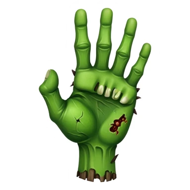 zombie hand fist sticker