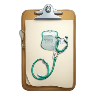 Medical clipboard sticker