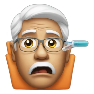 Injection fear Modi sticker