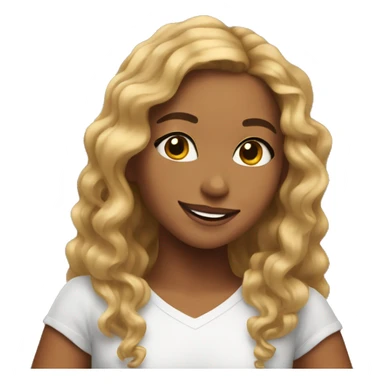 girl thanking beyoncé  sticker