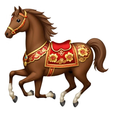 chinese new year horse sticker