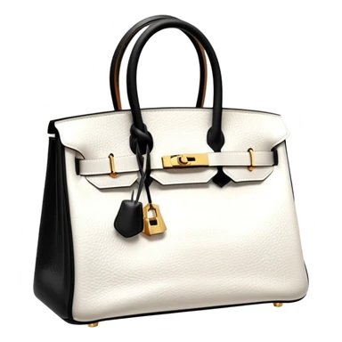hermes birkin pure white color bag sticker