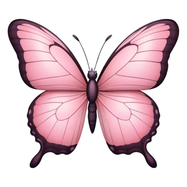  light pink butterfly sticker